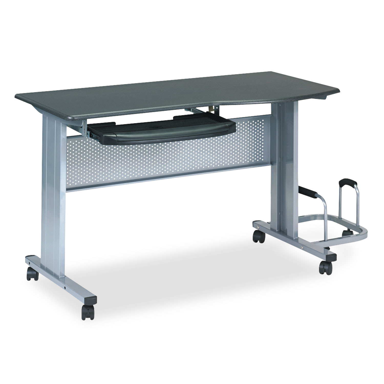 Eastwinds Mobile Work Table, 57w x 23-1/2d x 29h, Anthracite