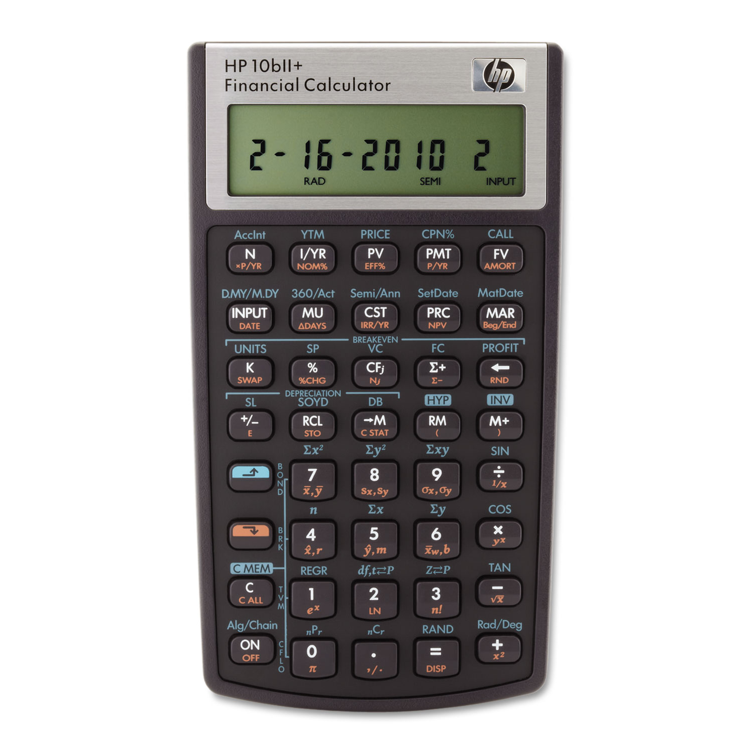  HP 2716570 10bII+ Financial Calculator, 12-Digit LCD (HEW2716570) 