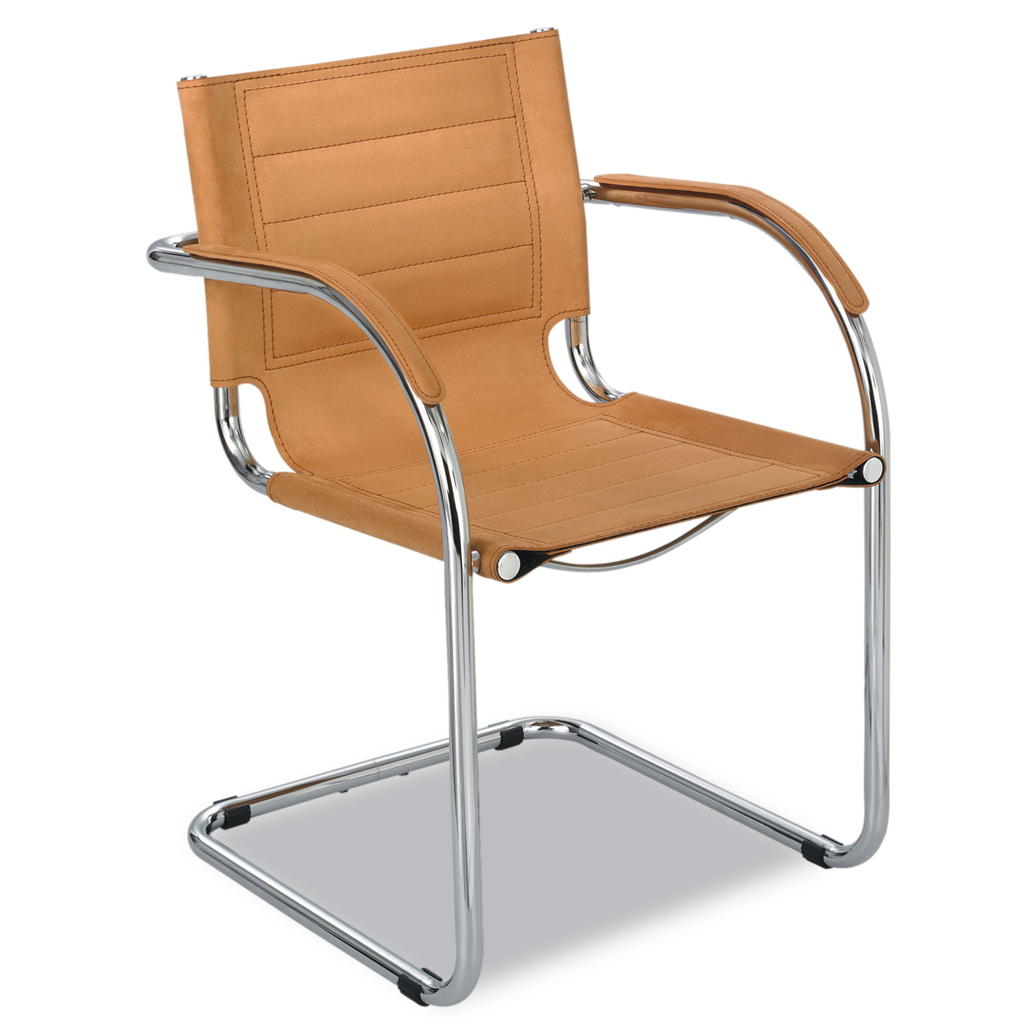  Safco 3457CM Flaunt Series Guest Chair, 21.5 x 23 x 31.75, Camel Seat/Camel Back, Chrome Base (SAF3457CM) 