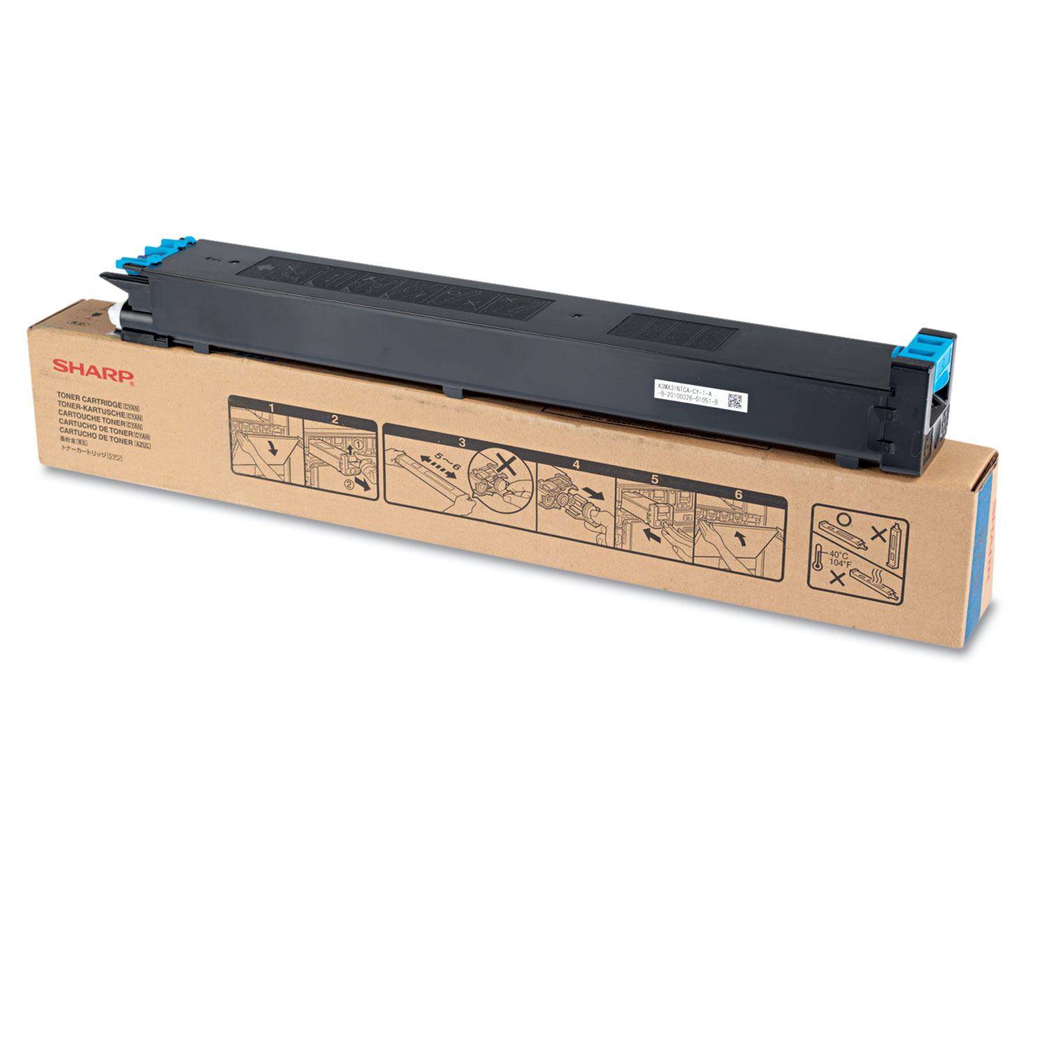 MX31NTCA Toner, 15,000 Page-Yield, Cyan