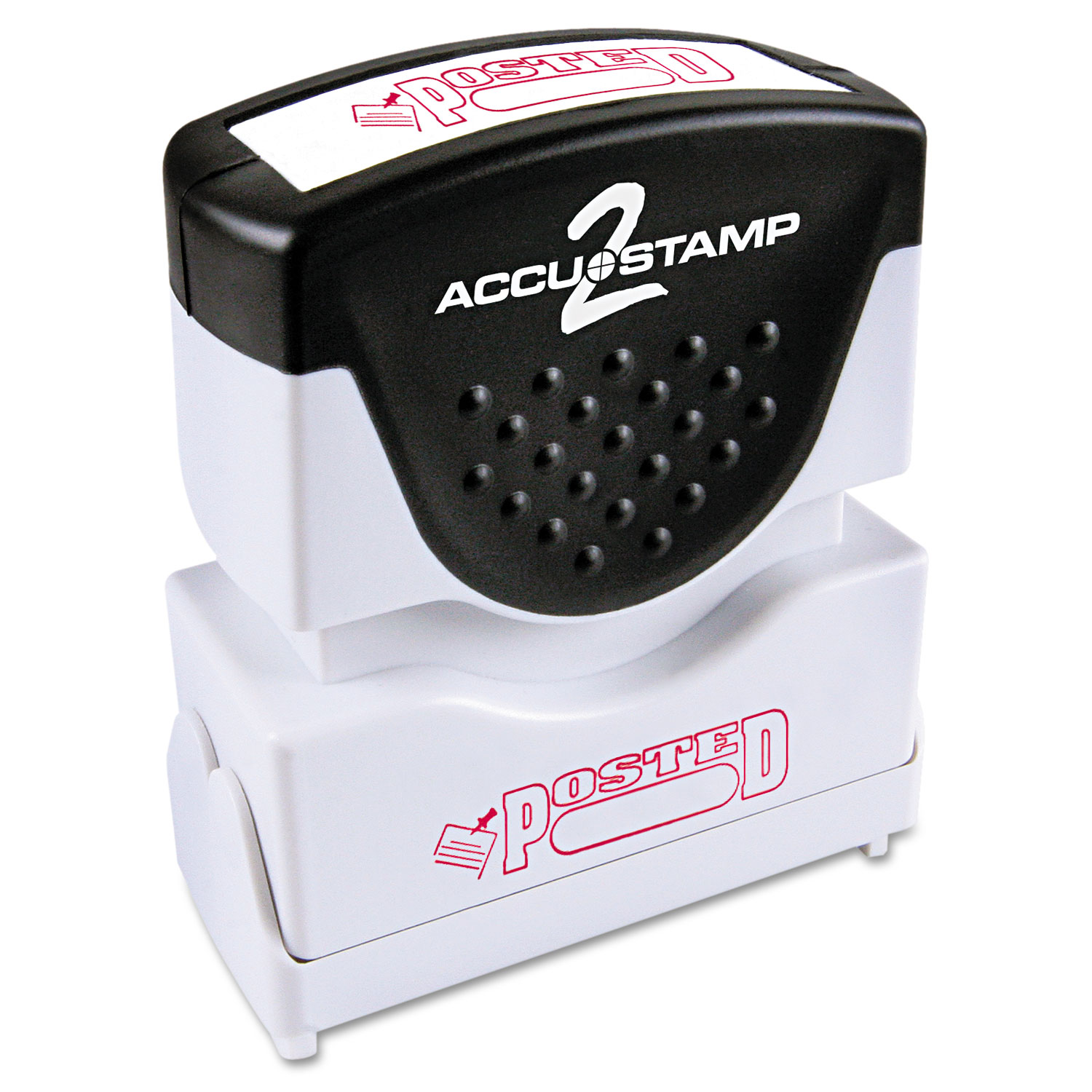  ACCUSTAMP2 035580 Pre-Inked Shutter Stamp, Red, POSTED, 1 5/8 x 1/2 (COS035580) 