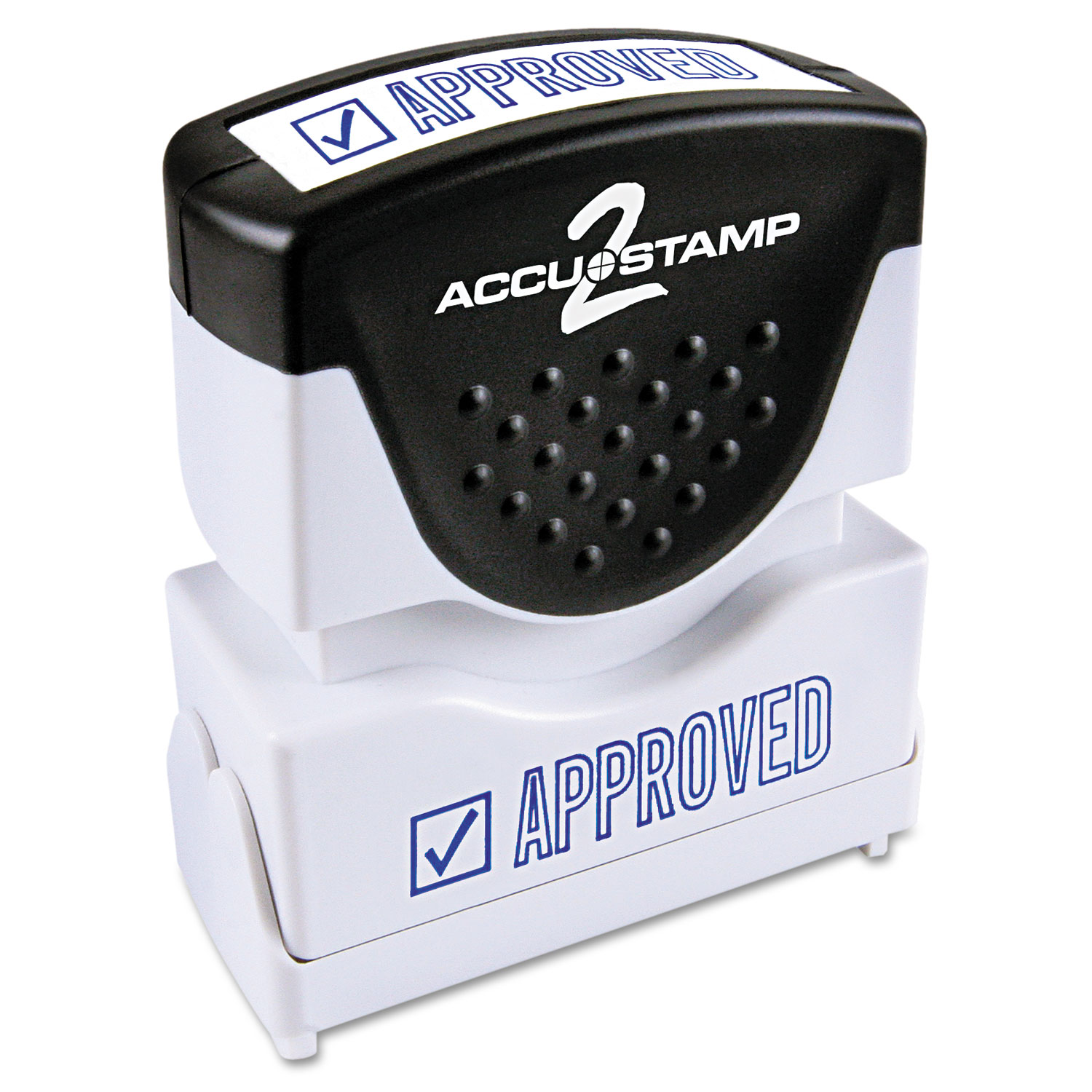  ACCUSTAMP2 035575 Pre-Inked Shutter Stamp, Blue, APPROVED, 1 5/8 x 1/2 (COS035575) 