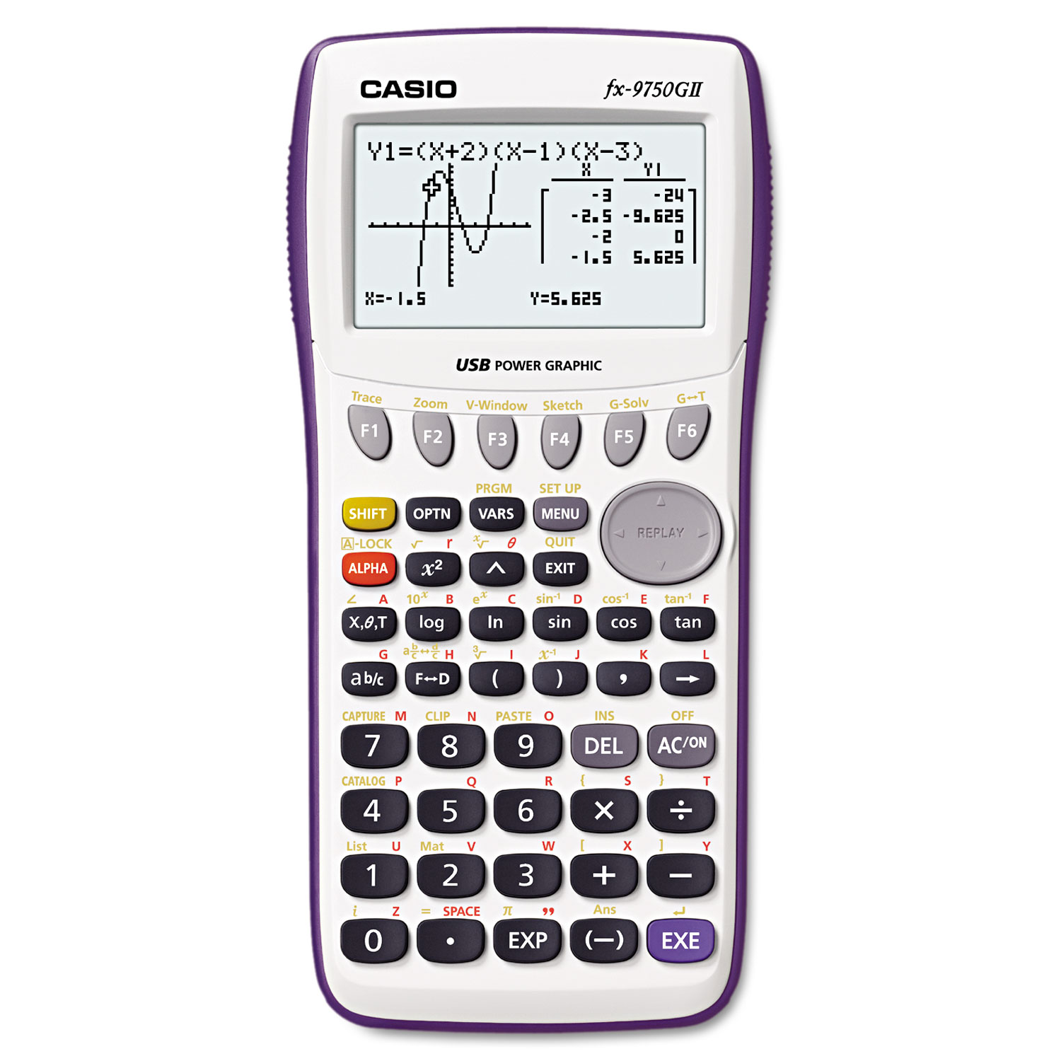  Casio FX9750GII-WE 9750GII Graphing Calculator, 21-Digit LCD (CSOFX9750GIIWE) 