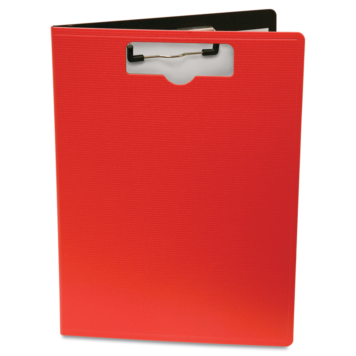 Portfolio Clipboard With Low-Profile Clip, 1/2 Capacity, 8 1/2 x 11, Red