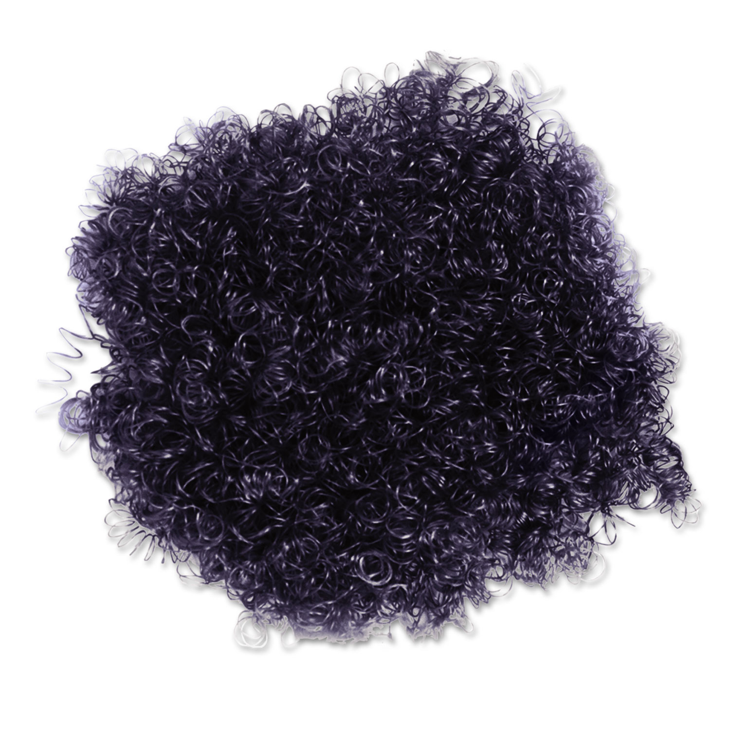 Craft Hair Kit, Black 1/2 Curls, 4 oz.