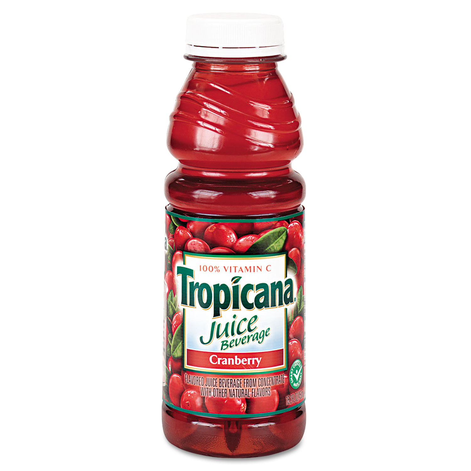  Tropicana 30210 Juice Beverage, Cranberry, 15.2oz Bottle, 12/Carton (QKR00864) 