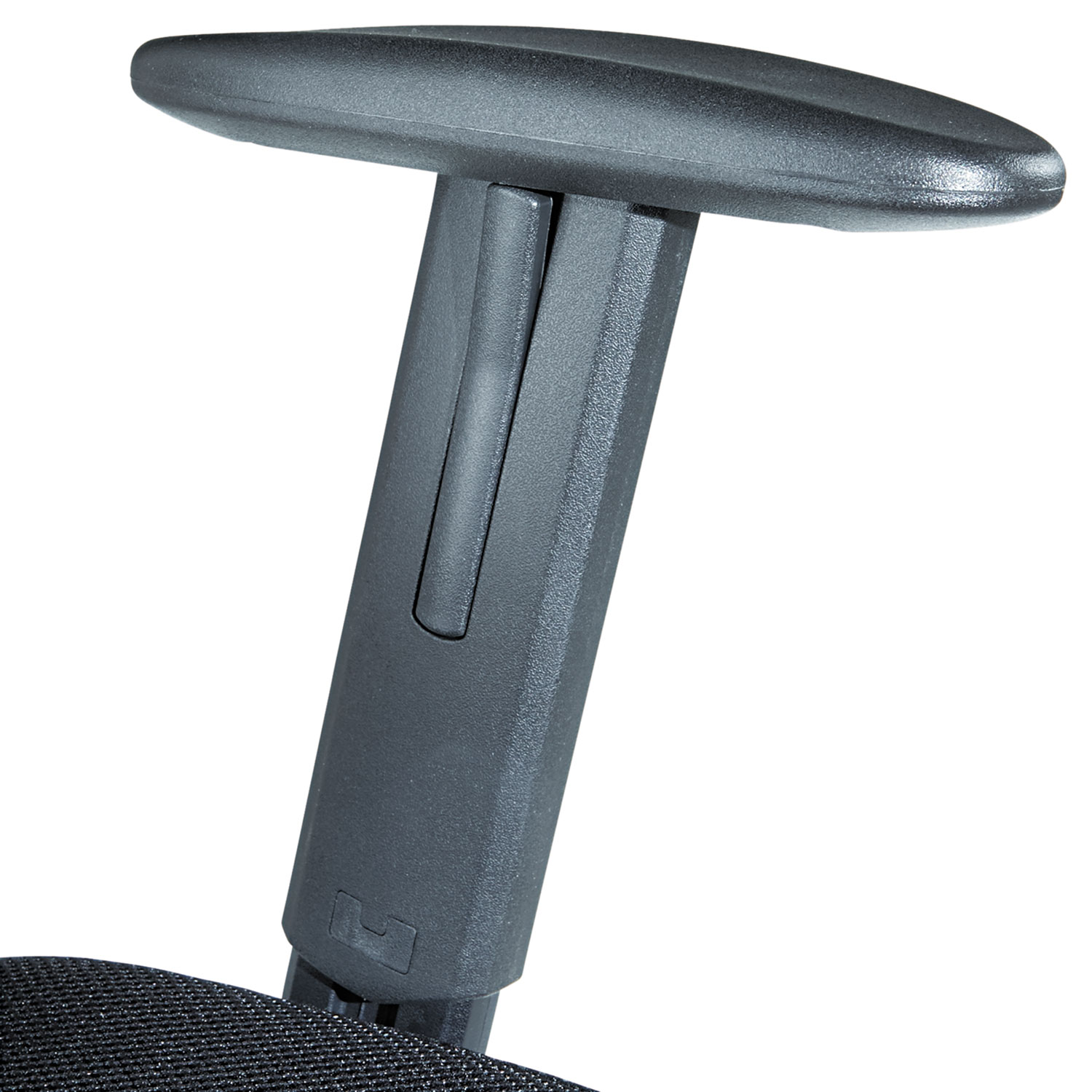Swivel/Tilt Mesh Mid-Back Chair, Height Adjustable T-Bar Arms, Black