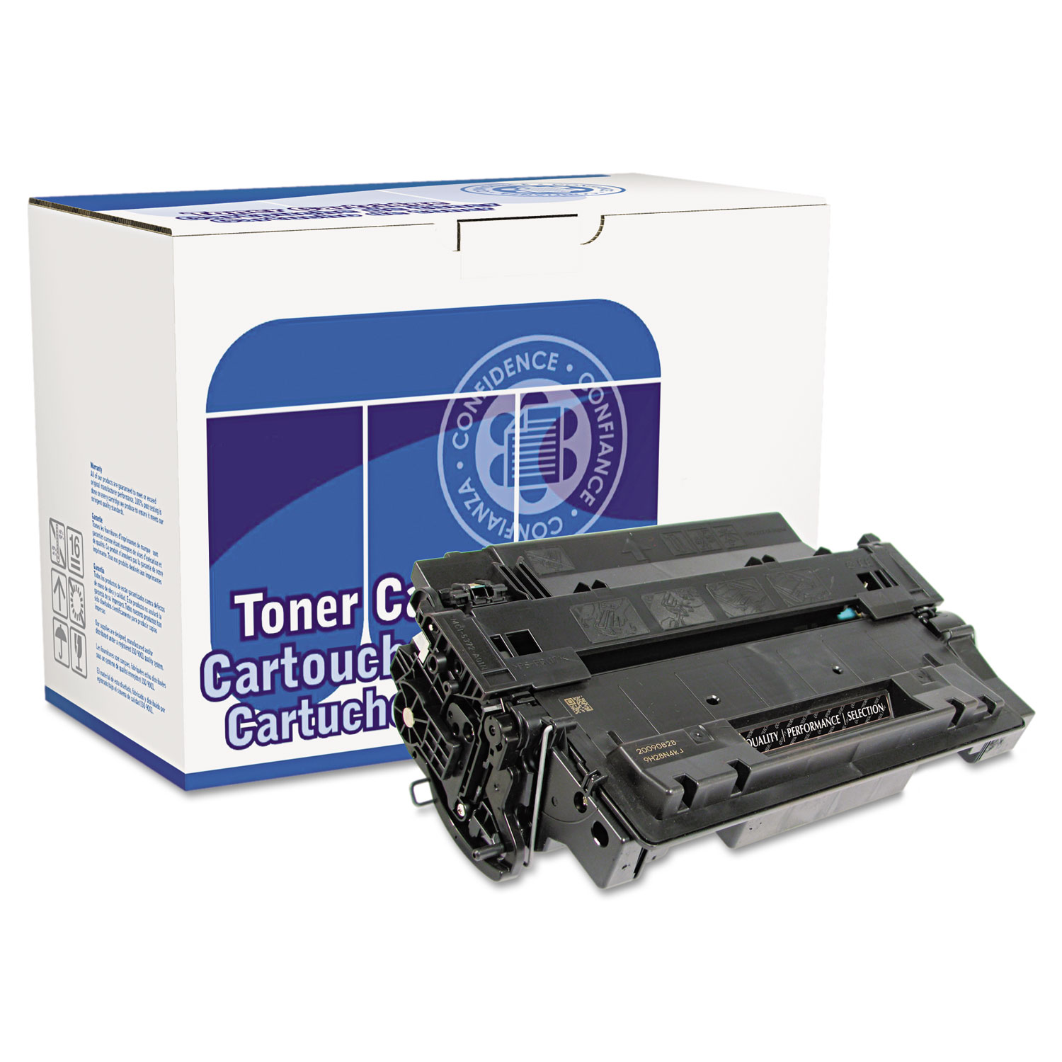 Remanufactured CE255X (55X) High-Yield Toner, 12500 Page-Yield, Black