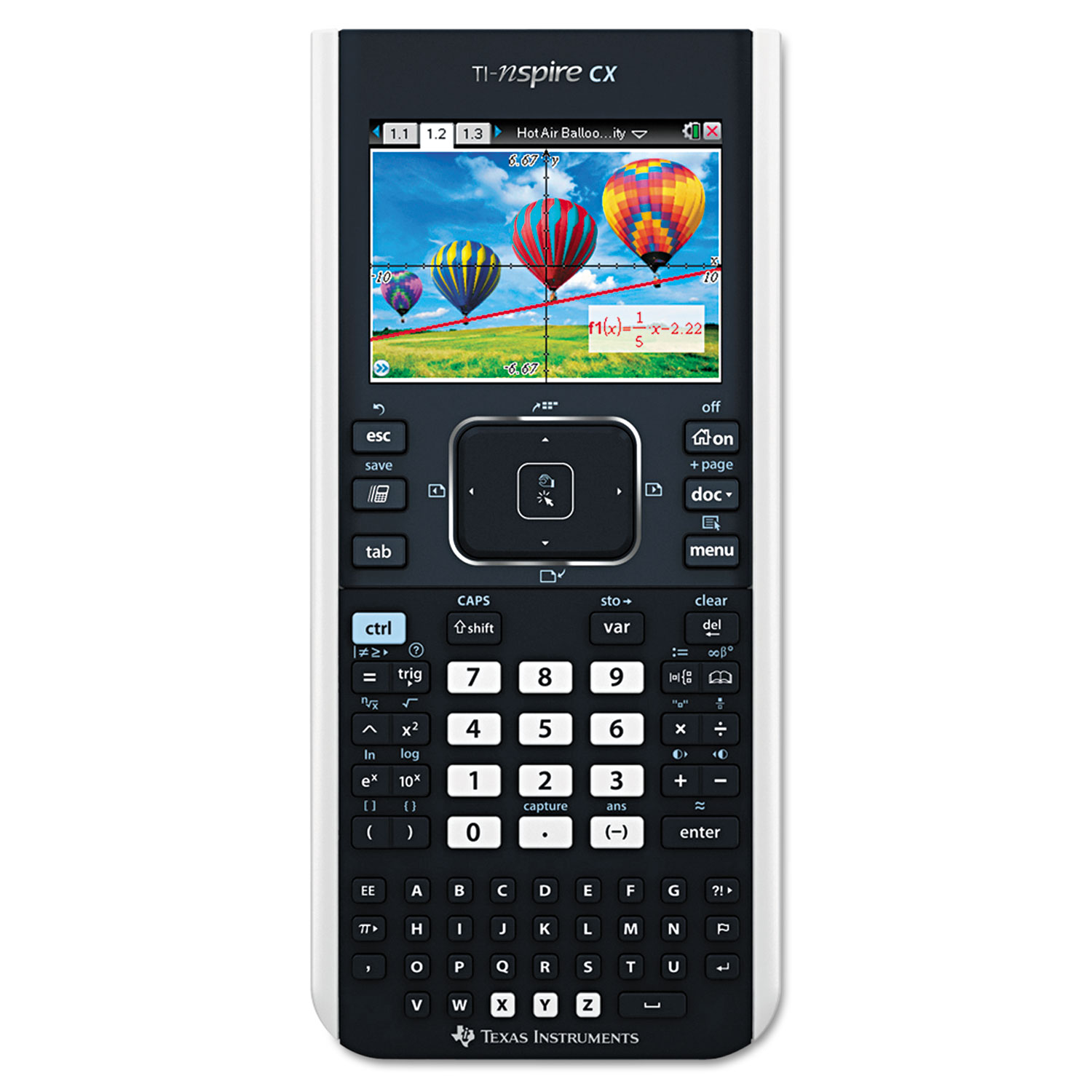  Texas Instruments NSCX2/TBL/1L1 TI-Nspire CX Handheld Graphing Calculator with Full-Color Display (TEXTINSPIRECX) 