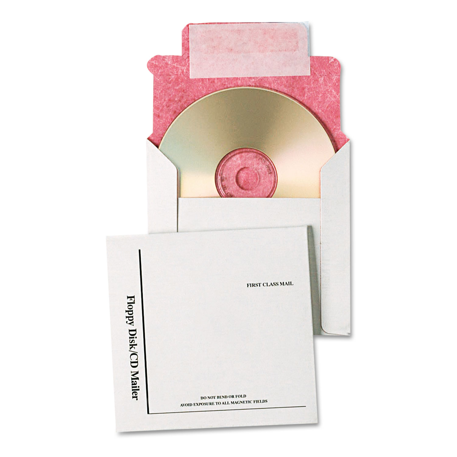  Quality Park QUAE7261 CD/Disc Mailers Lined with DuPont Tyvek, CD/DVD, Square Flap, Self-Adhesive Closure, 5.13 x 5, White, 25/Box (QUAE7261) 