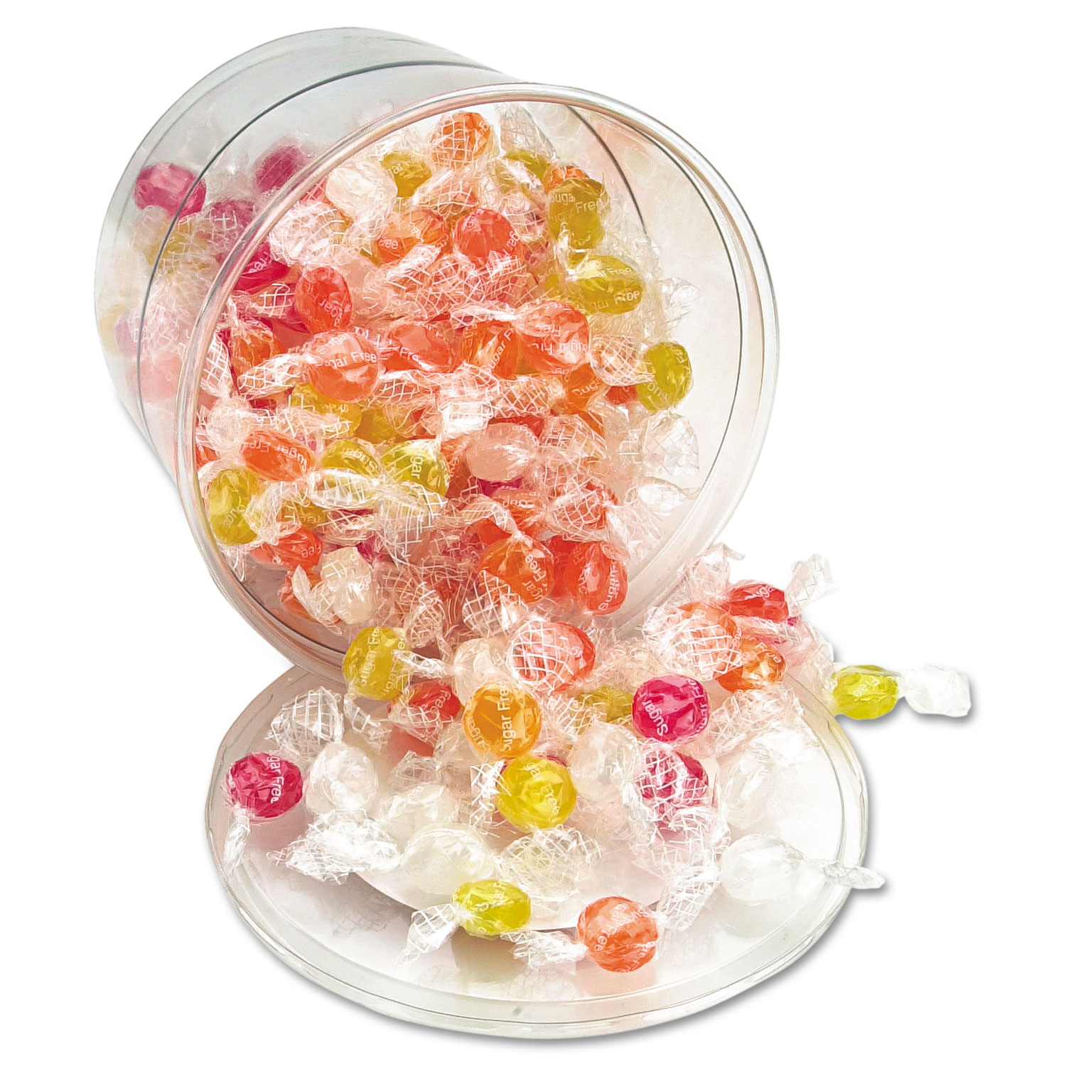  Office Snax 00007 Sugar-Free Hard Candy Assortment, Individually Wrapped, 160-Pieces/Tub (OFX00007) 
