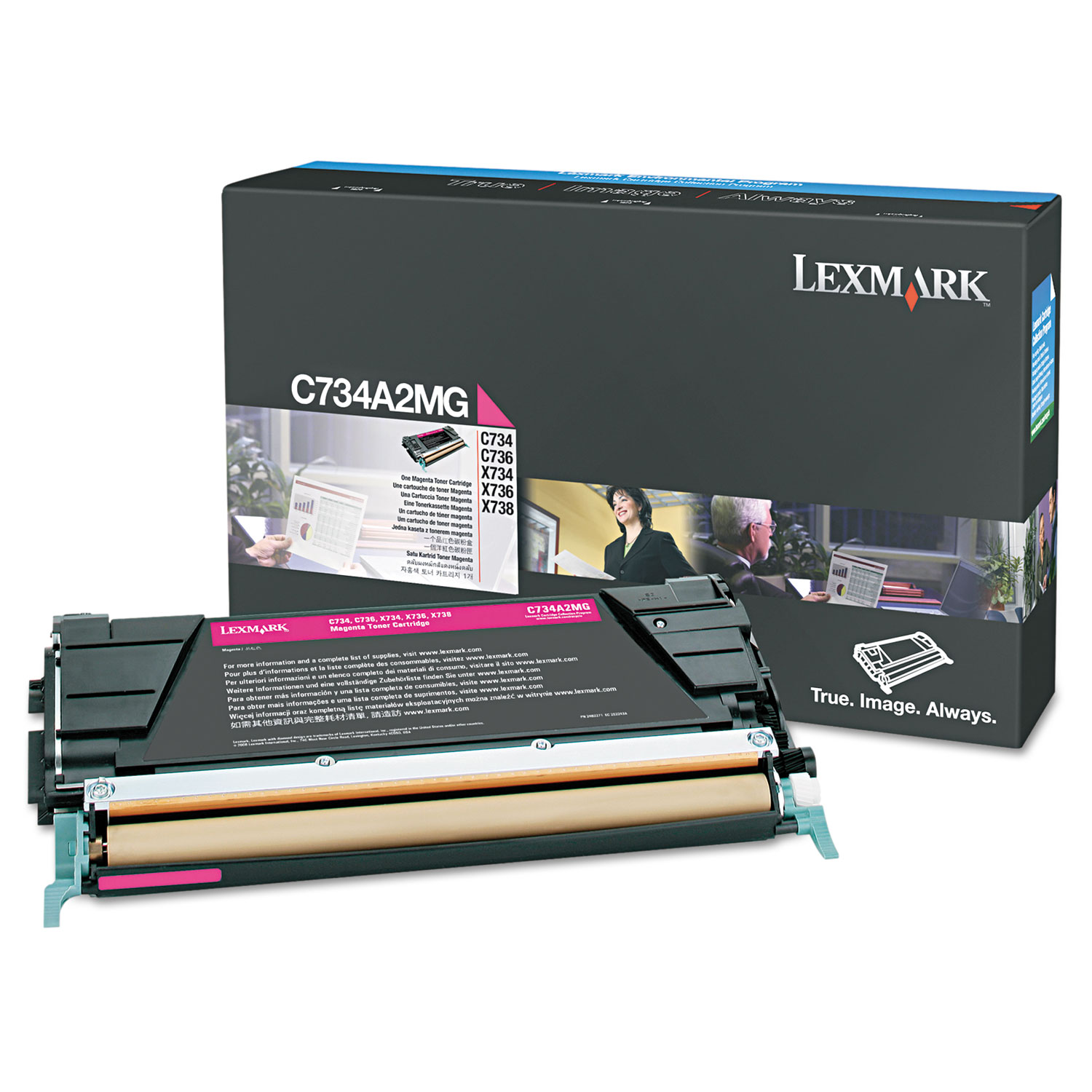  Lexmark C734A2MG C734A2MG Toner, 6000 Page-Yield, Magenta (LEXC734A2MG) 