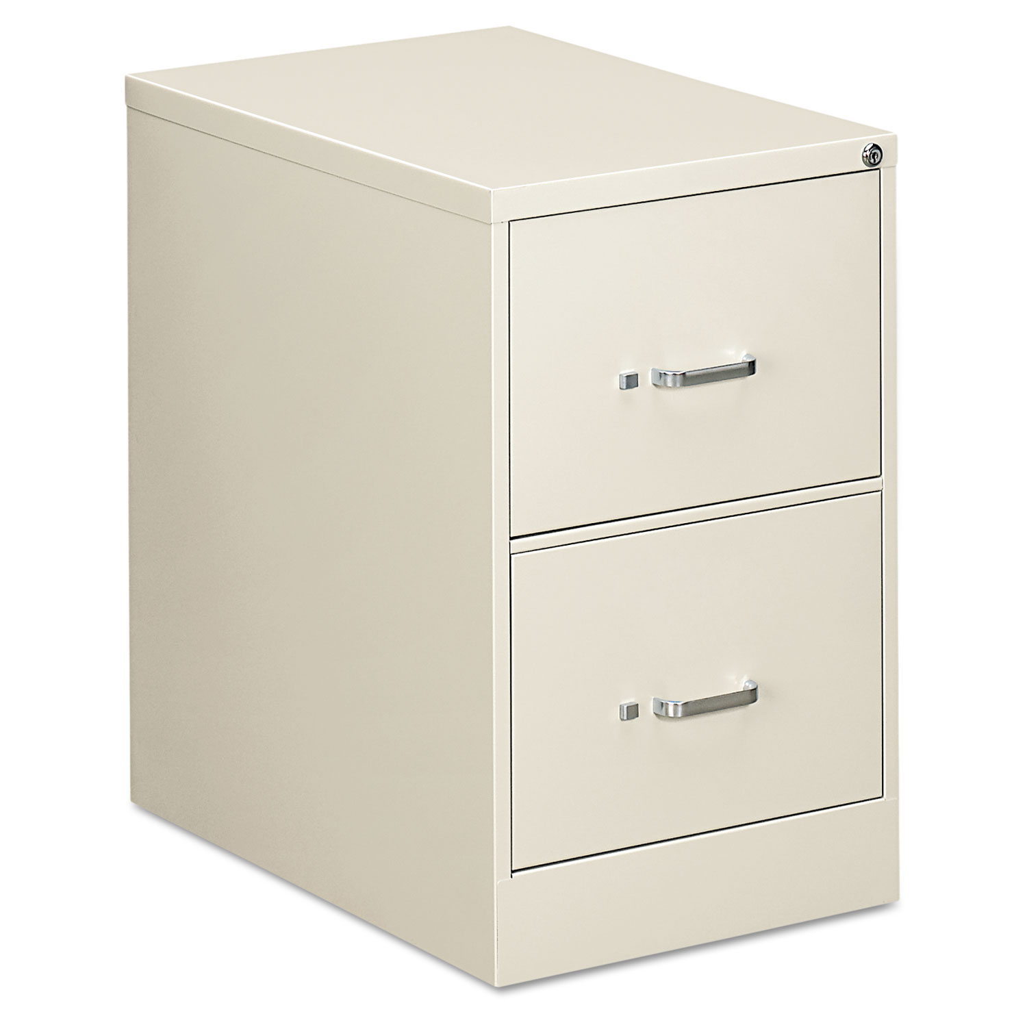 Two-Drawer Economy Vertical File, Legal, 18 1/4w x 26 1/2d x 29h, Light Gray