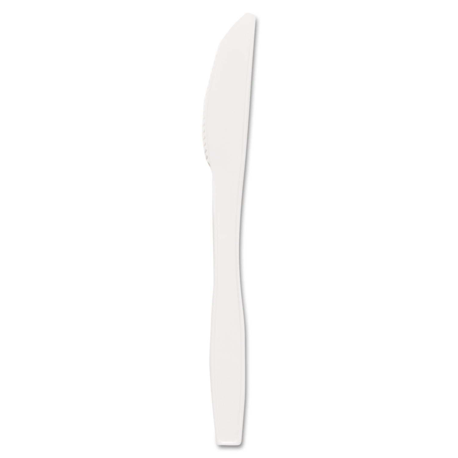 Style Setter Medium Weight Cutlery, Full-Size, Knife, White, 1000/carton