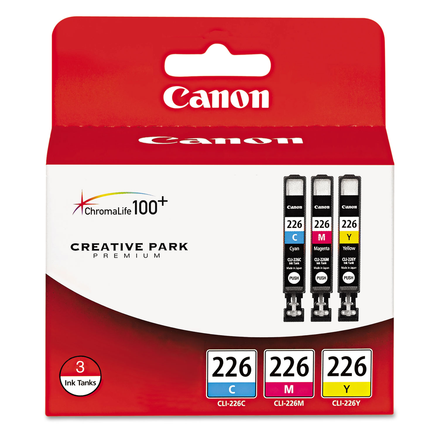  Canon 4547B005 4547B005 (CLI-226) Ink, Cyan/Magenta/Yellow, 3/PK (CNM4547B005) 