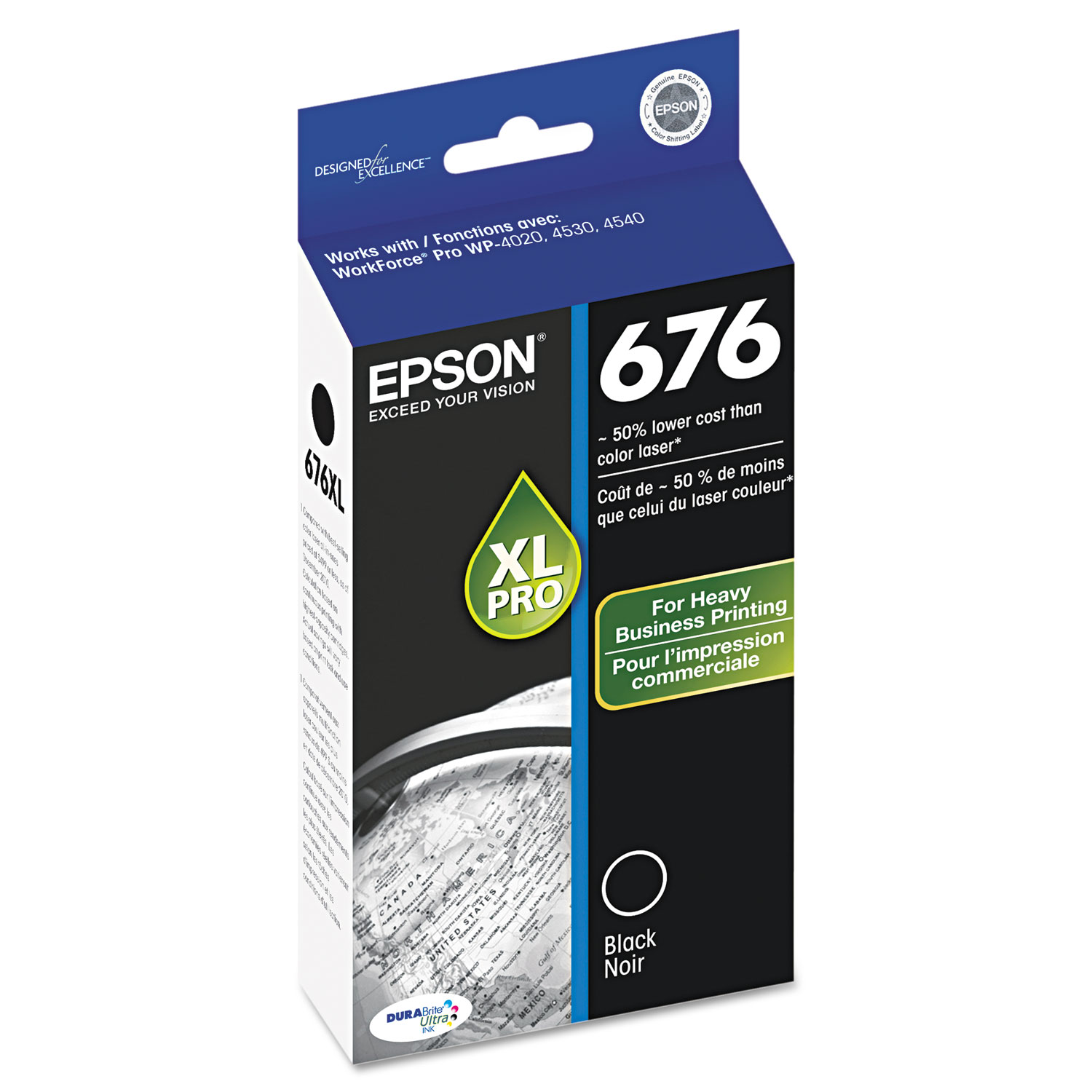  Epson T676XL120S T676XL120S High-Yield Ink, Black (EPST676XL120S) 