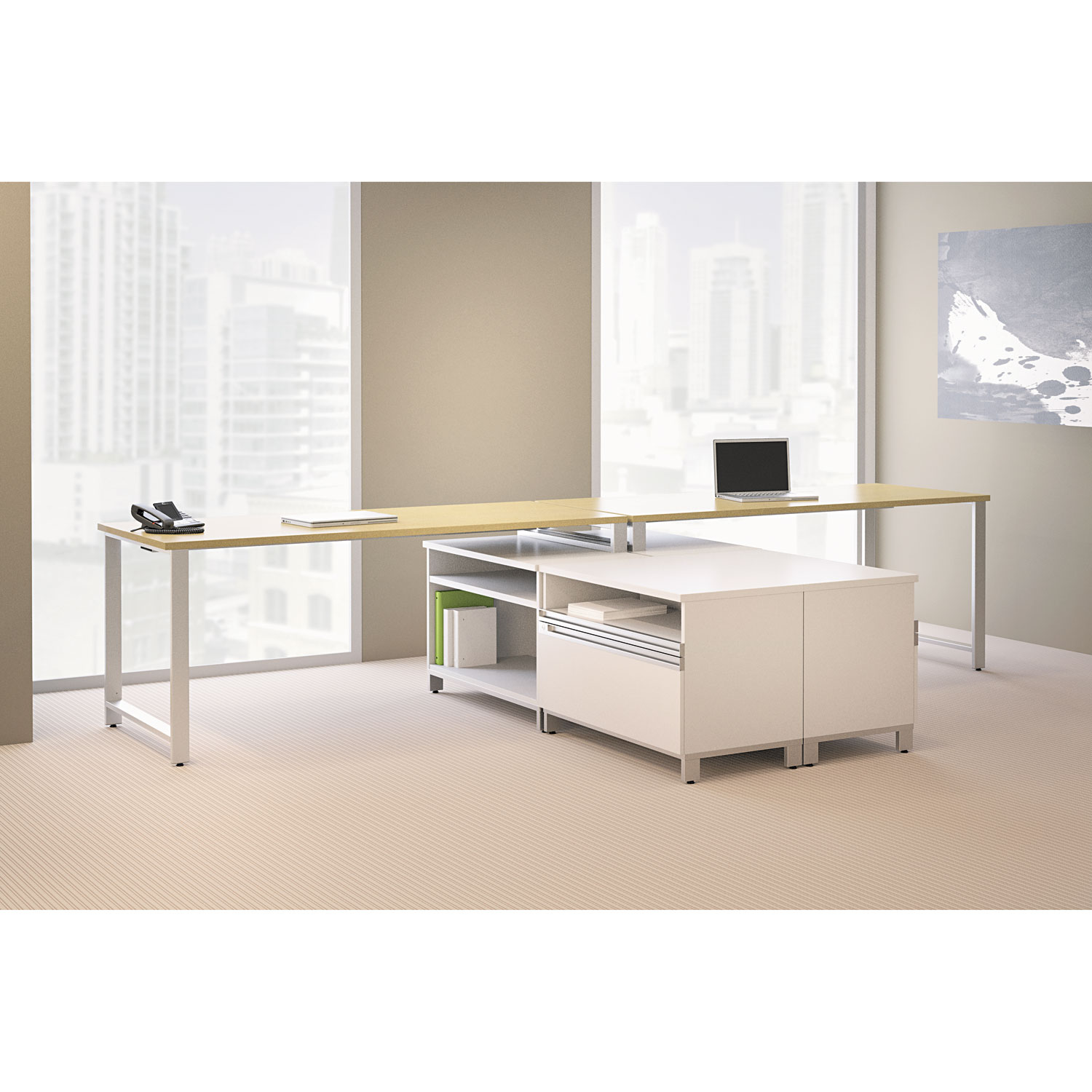 72W Work Surface Momentum: Natural Maple