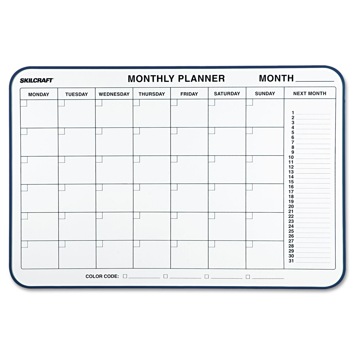 Quartet 1Month Cubicle Calendar Board by AbilityOne® NSN4845263