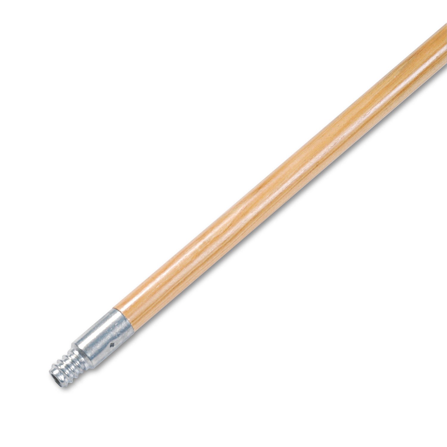 1" Dia x 60" Long BWK136 Metal Tip Threaded Hardwood Broom Handle 