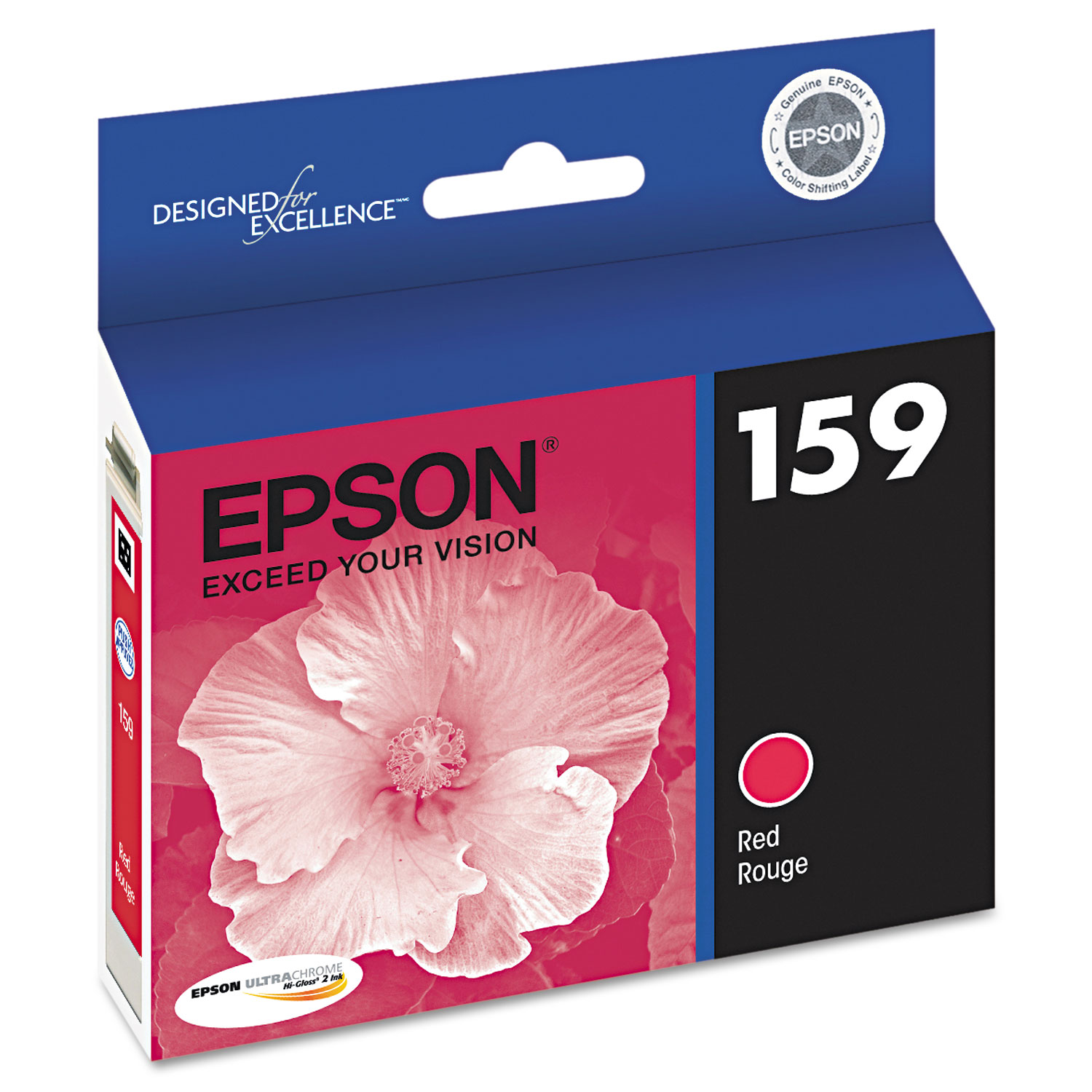  Epson T159720 T159720 (159) UltraChrome Hi-Gloss 2 Ink, Red (EPST159720) 