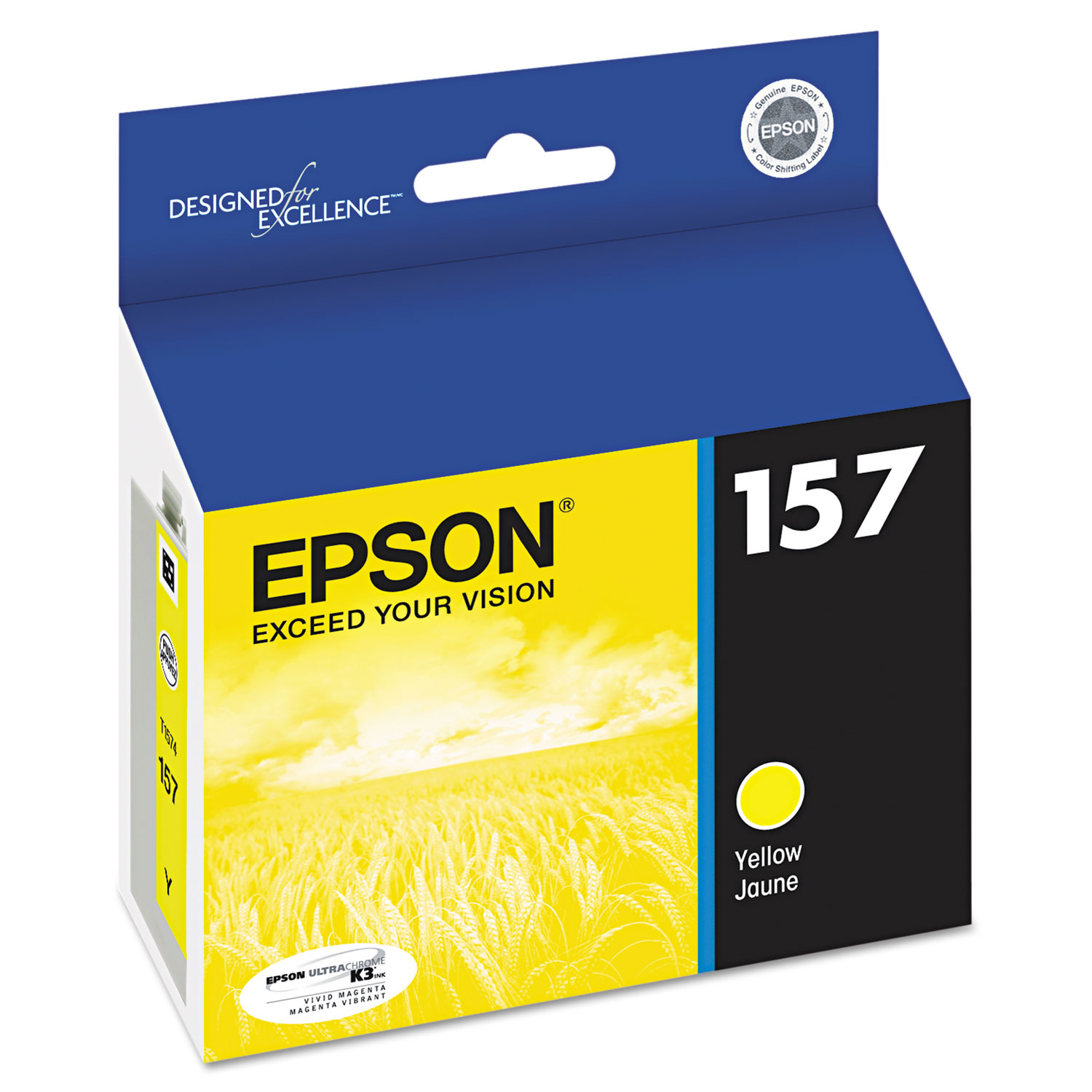 Epson T157420 T157420 (157) UltraChrome K3 Ink, Yellow (EPST157420) 