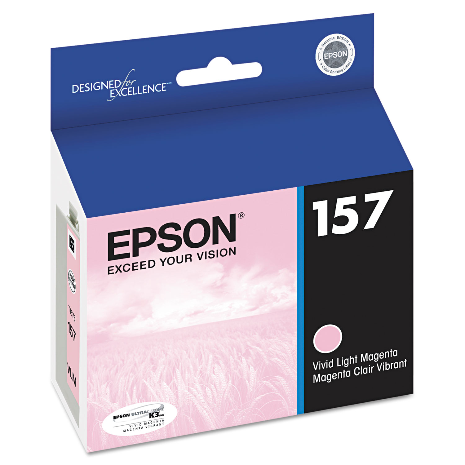  Epson T157620 T157620 (157) UltraChrome K3 Ink, Light Magenta (EPST157620) 