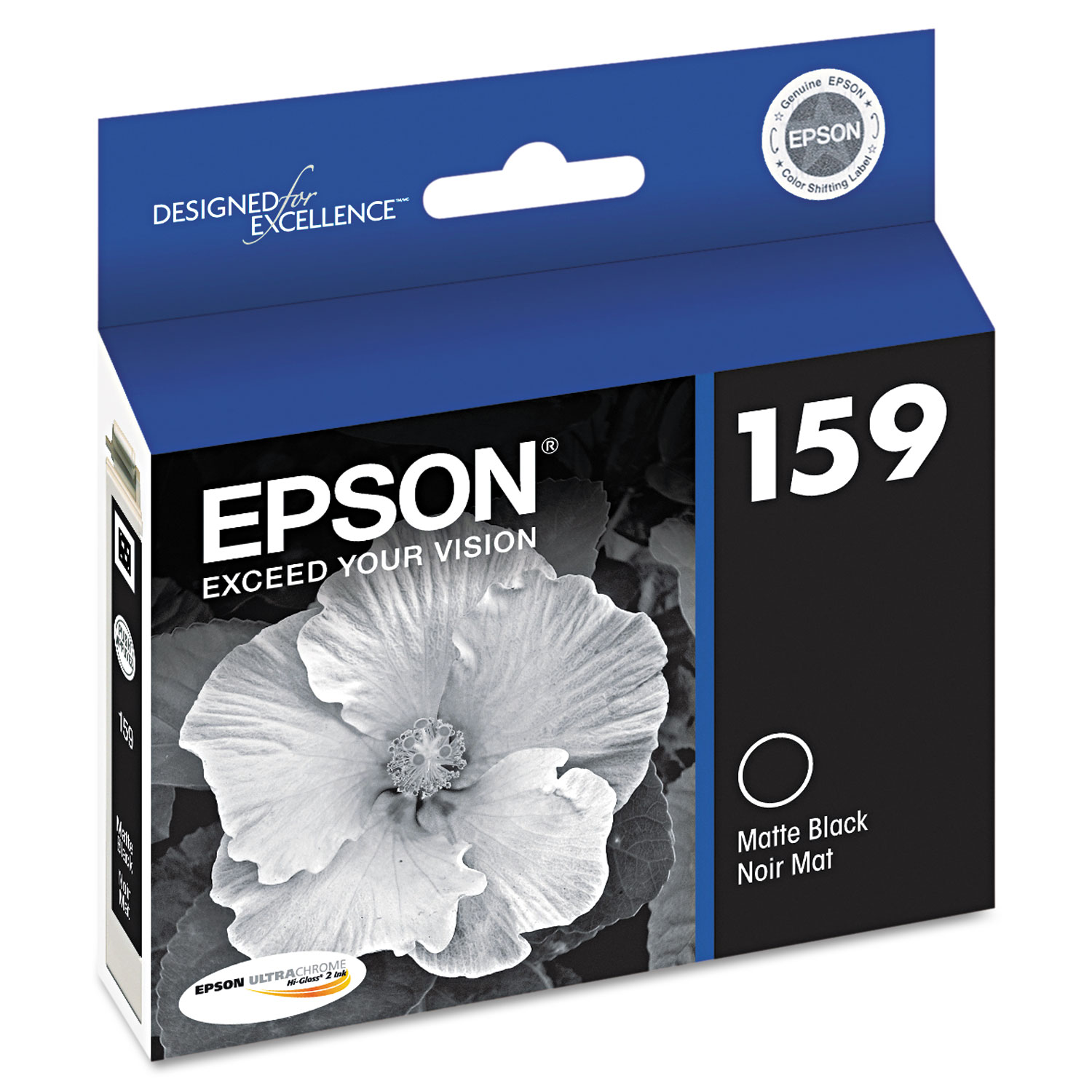  Epson T159820 T159820 (159) UltraChrome Hi-Gloss 2 Ink, Matte Black (EPST159820) 