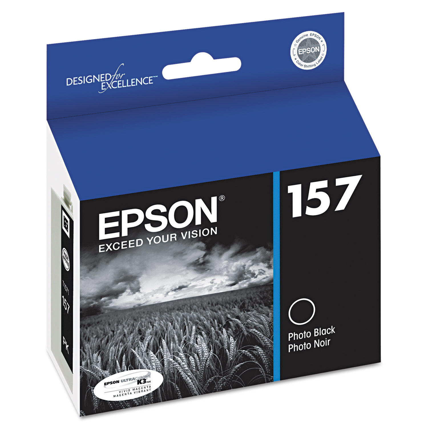  Epson T157120 T157120 (157) UltraChrome K3 Ink, Photo Black (EPST157120) 