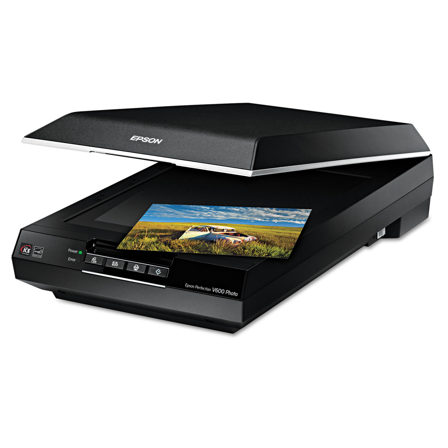  Epson B11B198011 Perfection V600 Photo Color Scanner, Scans Up to 8.5 x 11.7, 6400 dpi Optical Resolution (EPSB11B198011) 