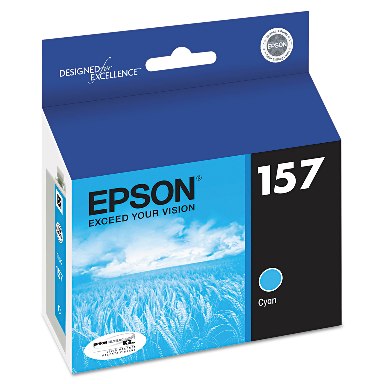  Epson T157220 T157220 (157) UltraChrome K3 Ink, Cyan (EPST157220) 