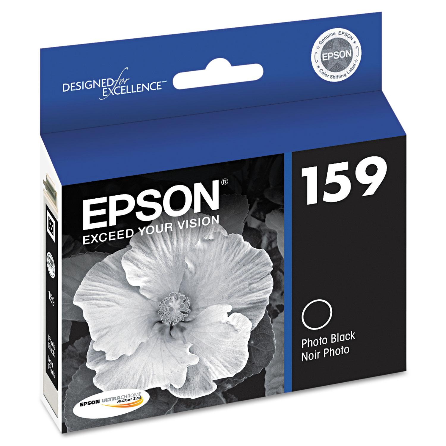  Epson T159120 T159120 (159) UltraChrome Hi-Gloss 2 Ink, Photo Black (EPST159120) 