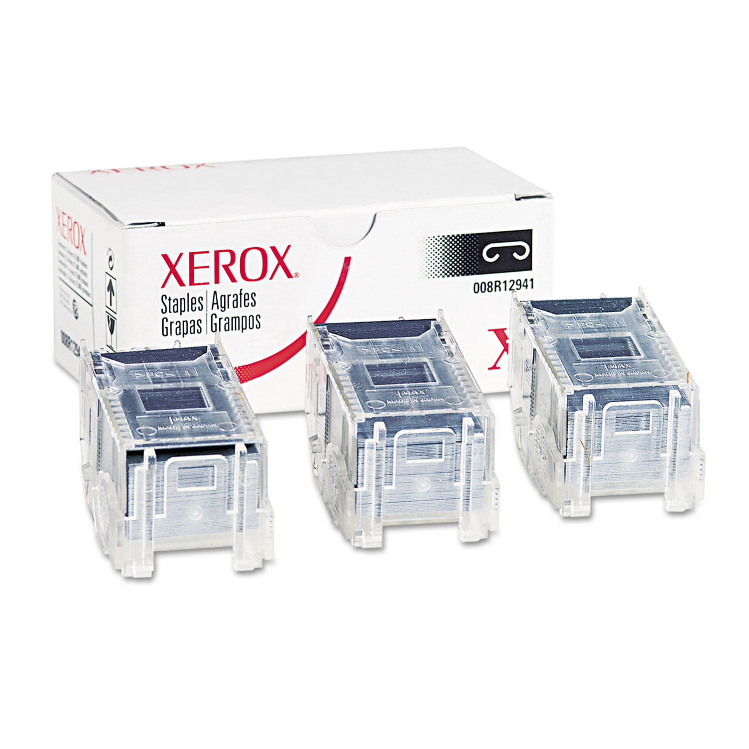  Xerox 008R12941 Finisher Staples for Xerox 7760/4150, Three Cartridges, 15,000 Staples/Pack (XER008R12941) 