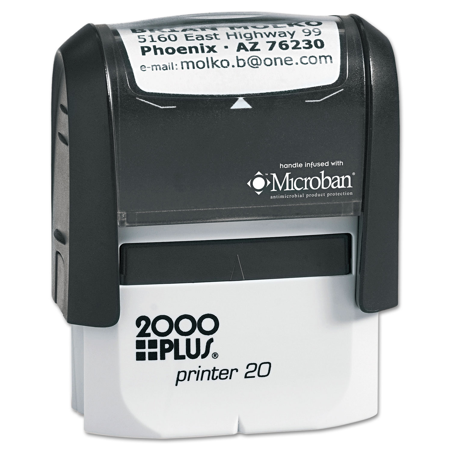  COSCO 2000PLUS 1SI20P Self-Inking Custom Message Stamp, 1/2 x 1 3/8 (COS1SI20P) 