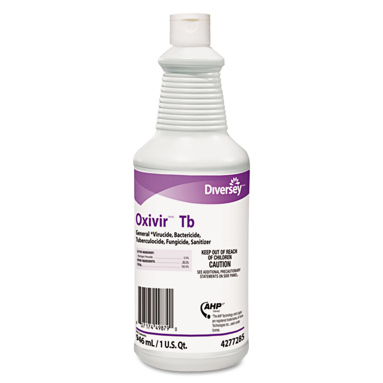  Diversey 4277285 Oxivir TB One-Step Disinfectant Cleaner, 32oz Bottle, 12/Carton (DVO4277285) 