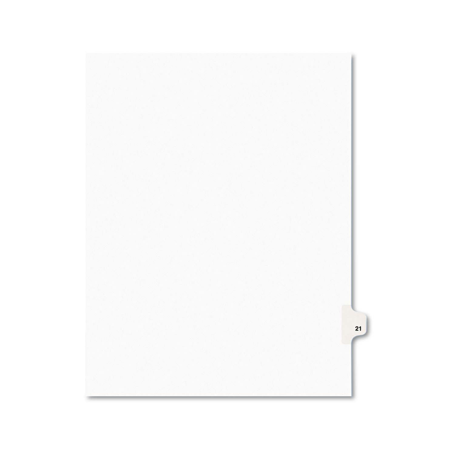  Avery 01021 Preprinted Legal Exhibit Side Tab Index Dividers, Avery Style, 10-Tab, 21, 11 x 8.5, White, 25/Pack (AVE01021) 