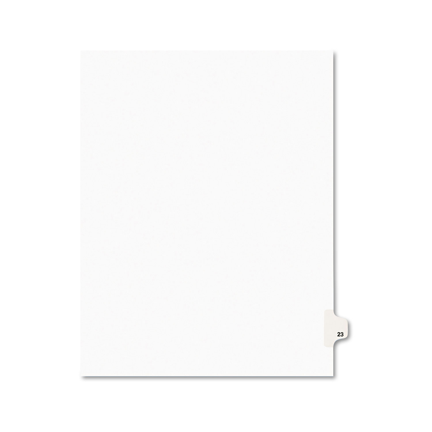  Avery 01023 Preprinted Legal Exhibit Side Tab Index Dividers, Avery Style, 10-Tab, 23, 11 x 8.5, White, 25/Pack (AVE01023) 