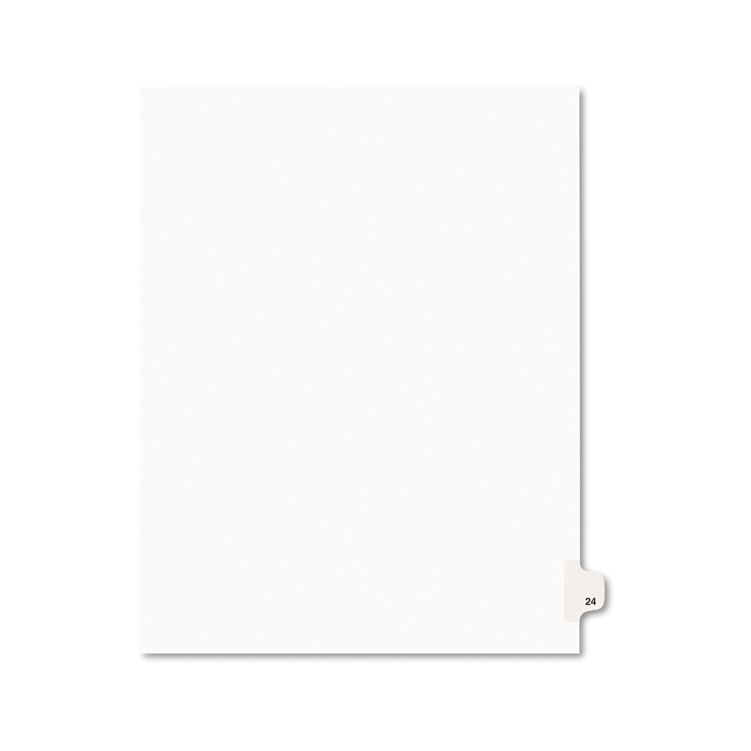  Avery 01024 Preprinted Legal Exhibit Side Tab Index Dividers, Avery Style, 10-Tab, 24, 11 x 8.5, White, 25/Pack (AVE01024) 
