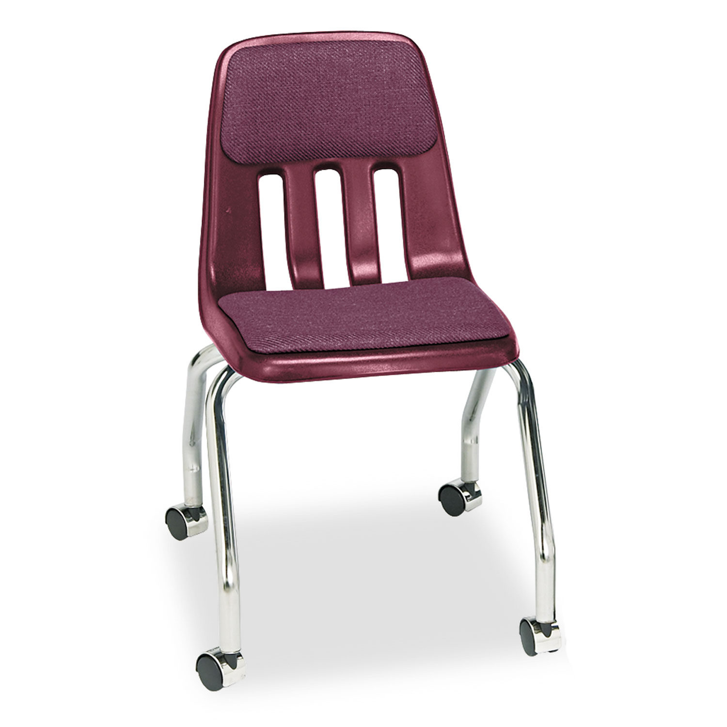 Padded Teachers Chair, 18-5/8 x 21 x 30, Wine, 2/Carton