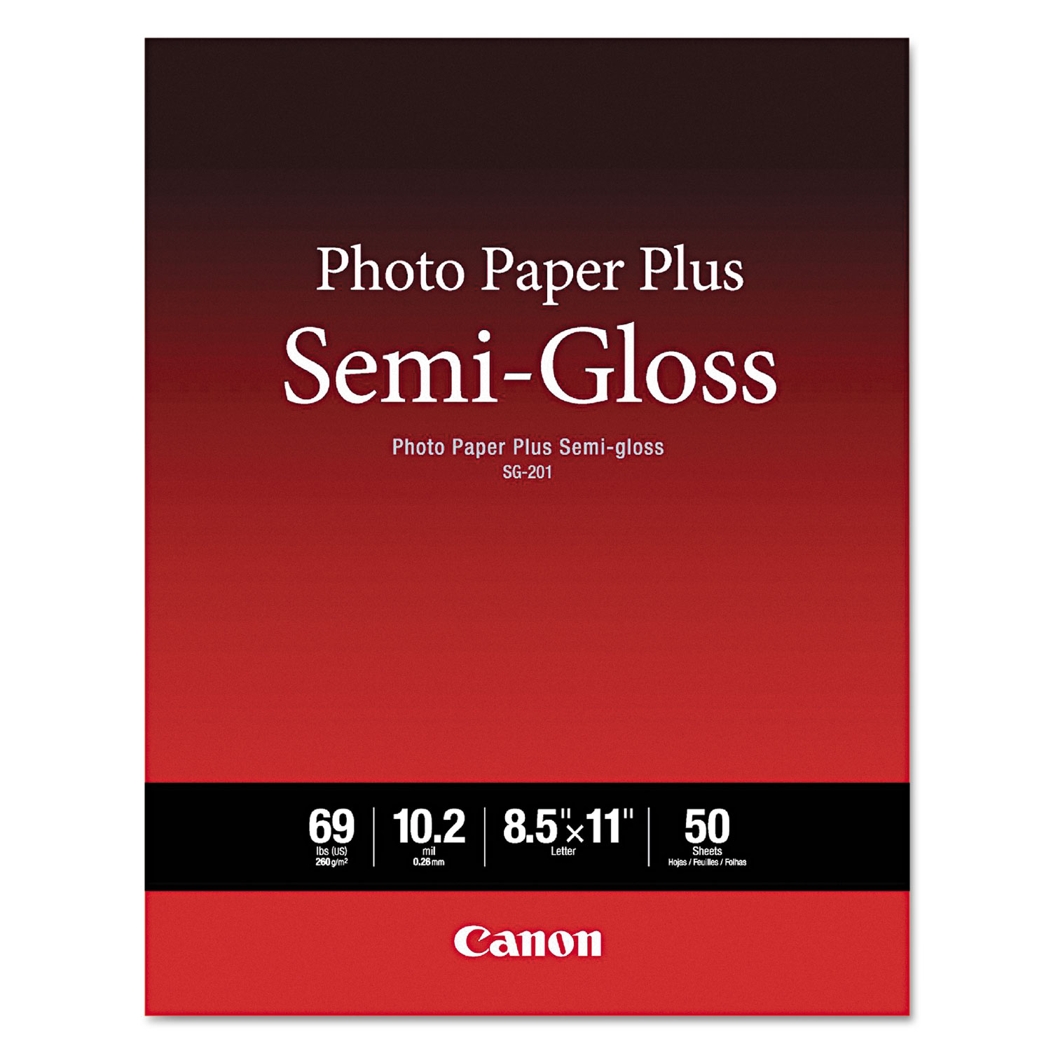 Photo Paper Plus Semi-Gloss, 69 lbs., 8-1/2 x 11, 50 Sheets/Pack