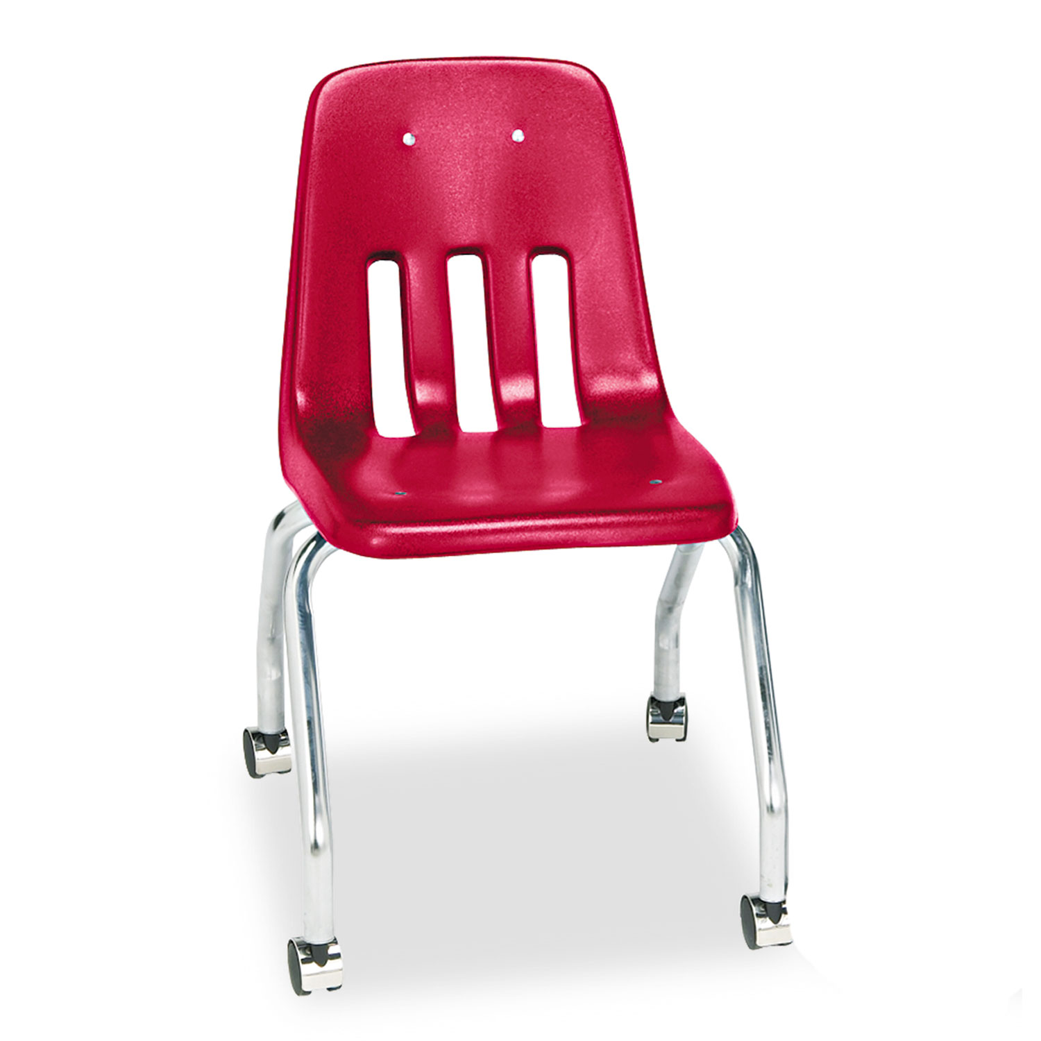 Standard Teachers Chair, 18-5/8 x 21 x 30, Red, 2/Carton