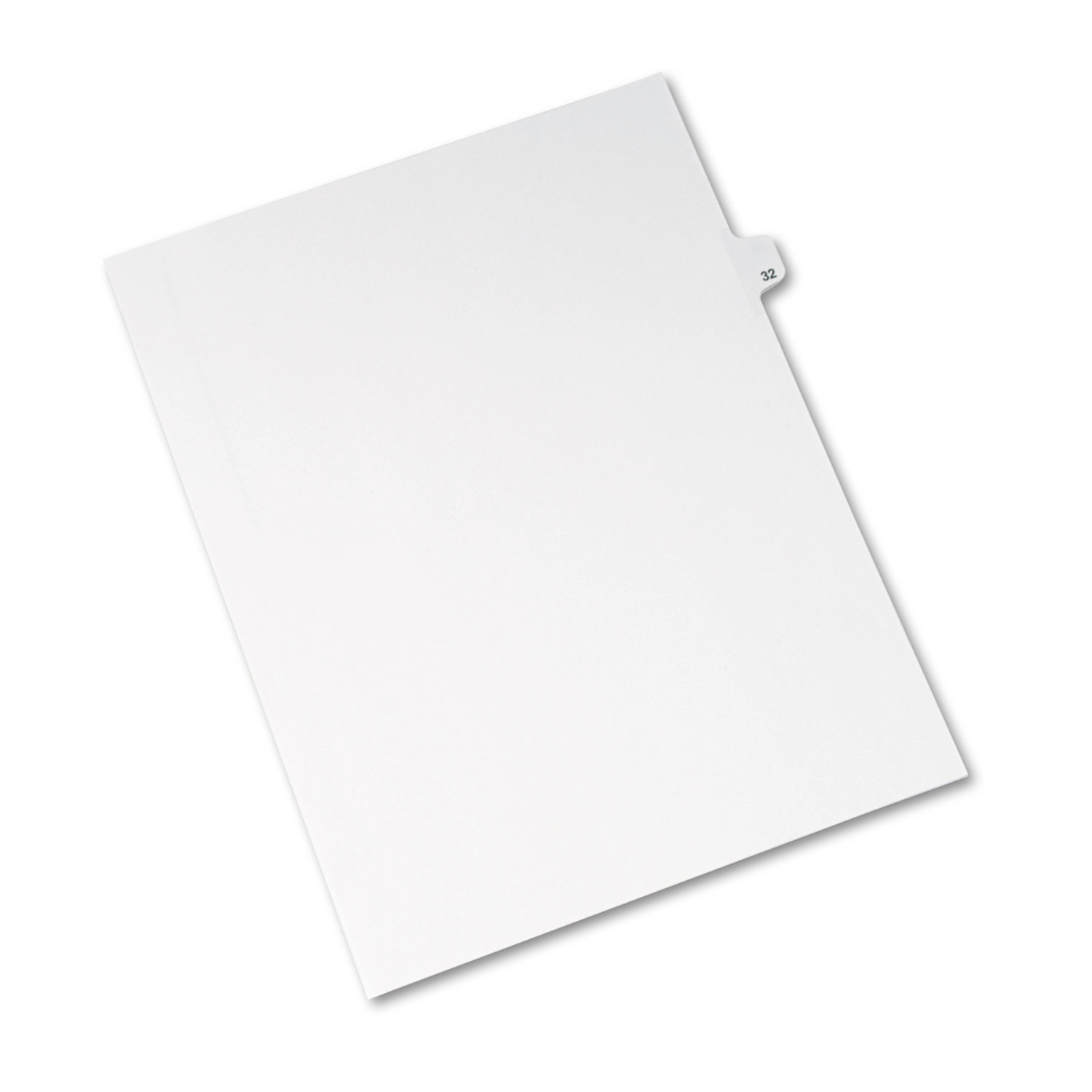 Avery-Style Legal Exhibit Side Tab Divider, Title: 32, Letter, White, 25/Pack