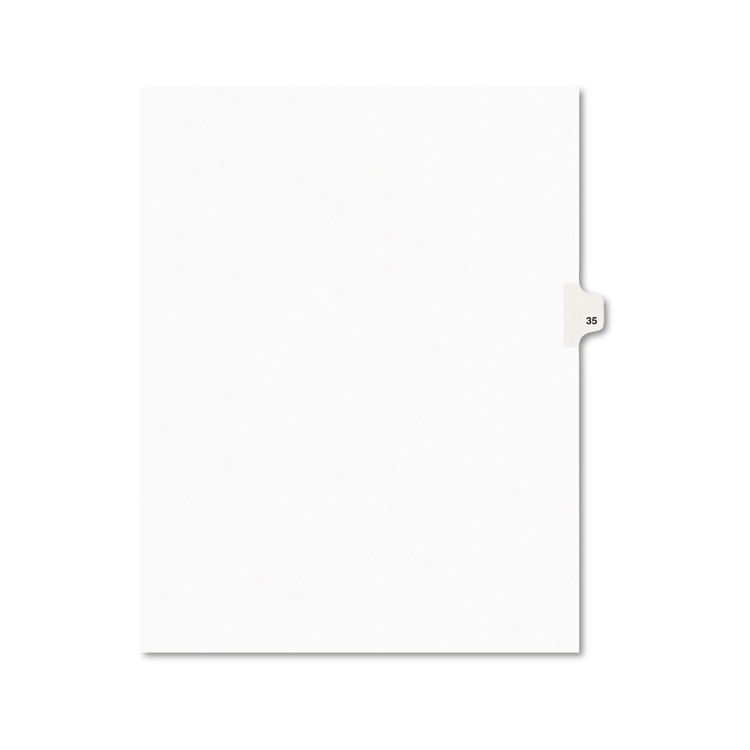  Avery 01035 Preprinted Legal Exhibit Side Tab Index Dividers, Avery Style, 10-Tab, 35, 11 x 8.5, White, 25/Pack (AVE01035) 