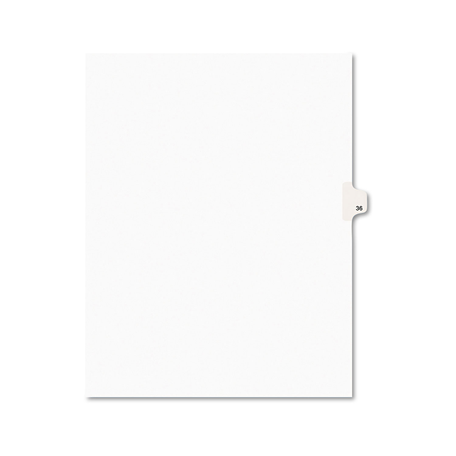  Avery 01036 Preprinted Legal Exhibit Side Tab Index Dividers, Avery Style, 10-Tab, 36, 11 x 8.5, White, 25/Pack (AVE01036) 