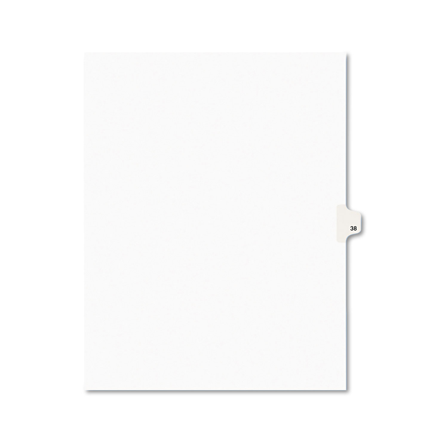  Avery 01038 Preprinted Legal Exhibit Side Tab Index Dividers, Avery Style, 10-Tab, 38, 11 x 8.5, White, 25/Pack (AVE01038) 