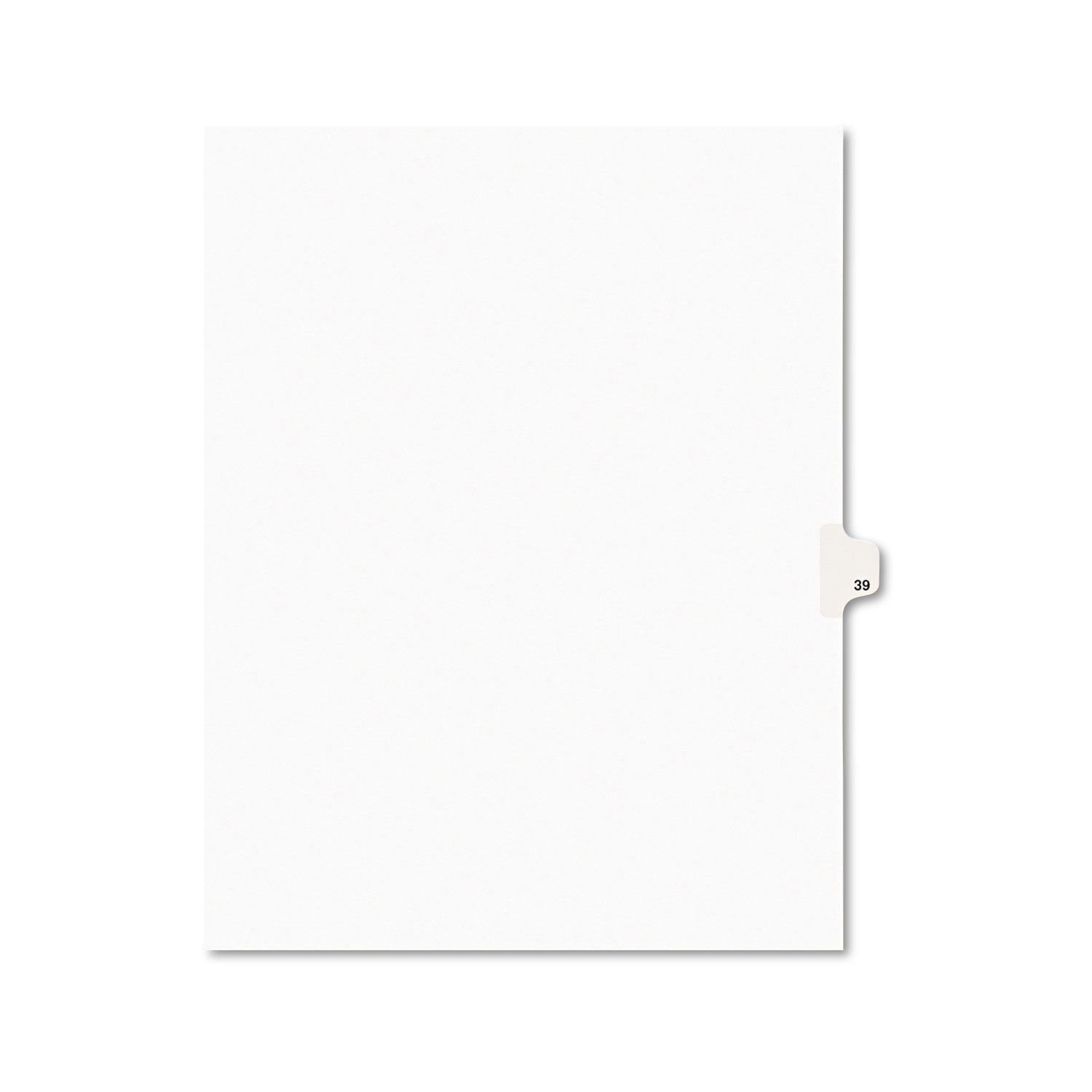  Avery 01039 Preprinted Legal Exhibit Side Tab Index Dividers, Avery Style, 10-Tab, 39, 11 x 8.5, White, 25/Pack (AVE01039) 