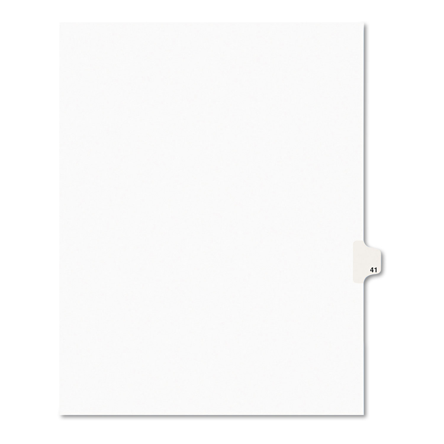  Avery 01041 Preprinted Legal Exhibit Side Tab Index Dividers, Avery Style, 10-Tab, 41, 11 x 8.5, White, 25/Pack (AVE01041) 