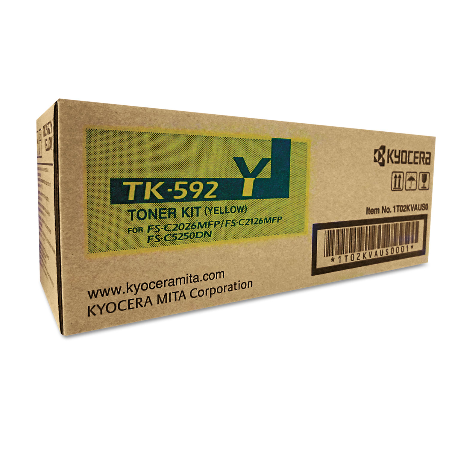 TK592Y Toner, 7,000 Page-Yield, Yellow