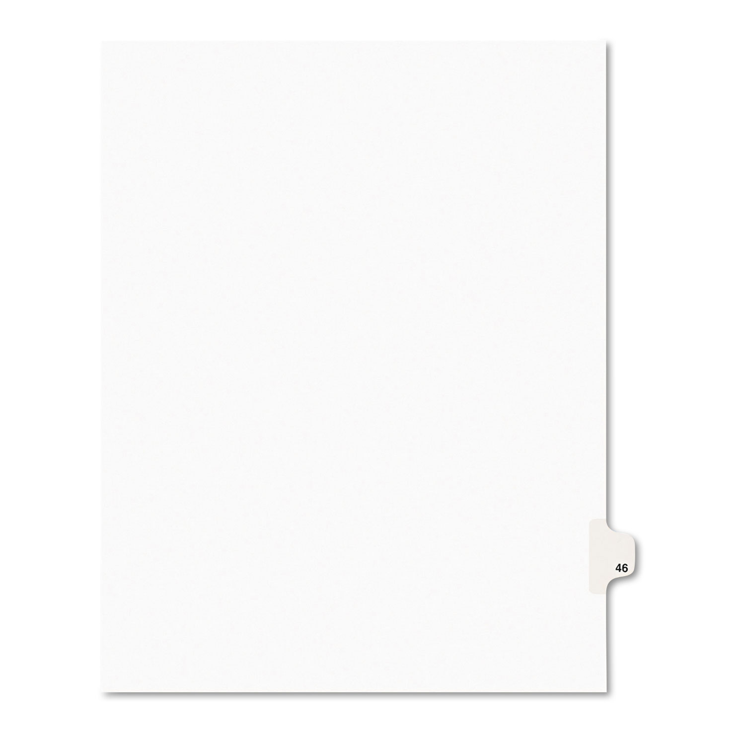  Avery 01046 Preprinted Legal Exhibit Side Tab Index Dividers, Avery Style, 10-Tab, 46, 11 x 8.5, White, 25/Pack (AVE01046) 