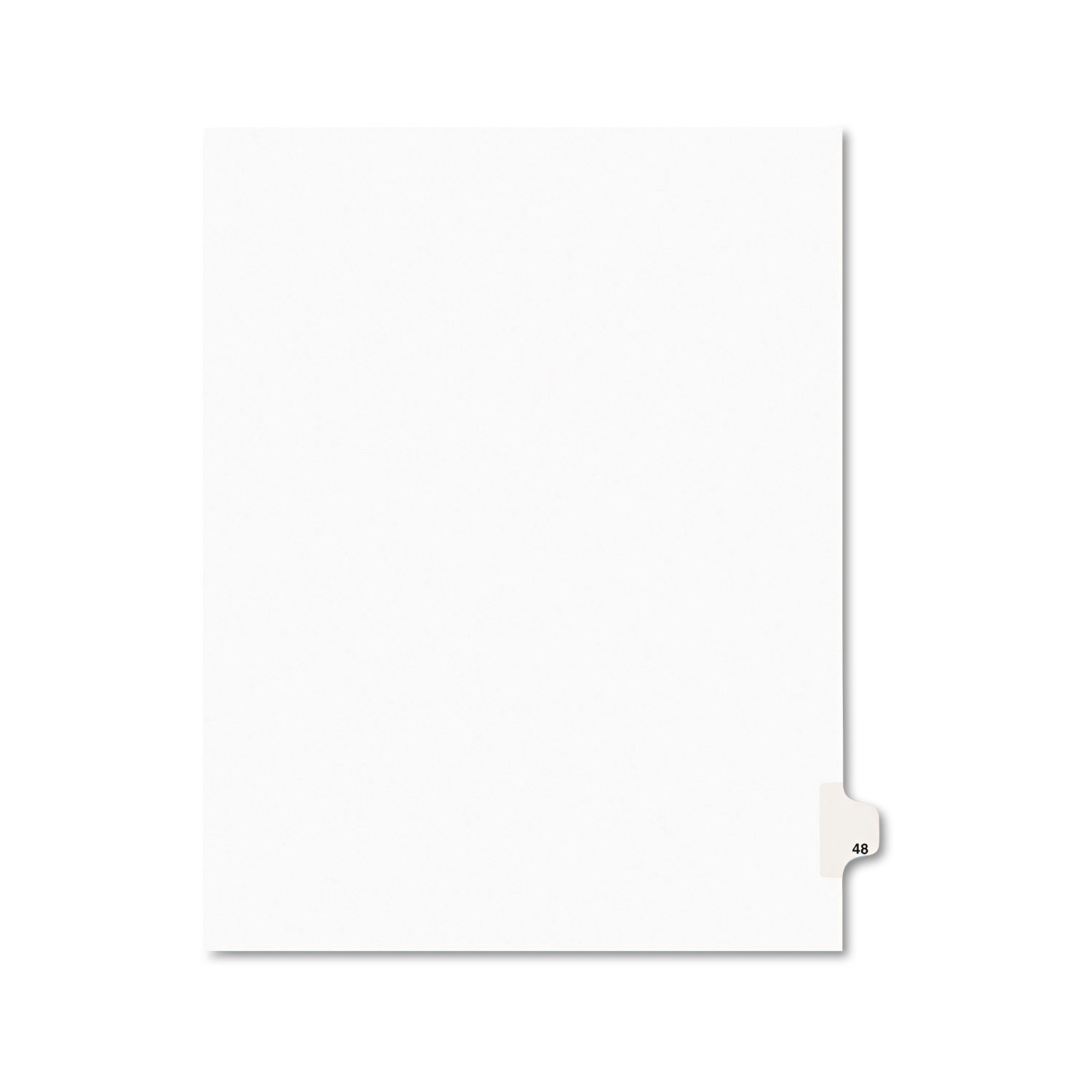  Avery 01048 Preprinted Legal Exhibit Side Tab Index Dividers, Avery Style, 10-Tab, 48, 11 x 8.5, White, 25/Pack (AVE01048) 