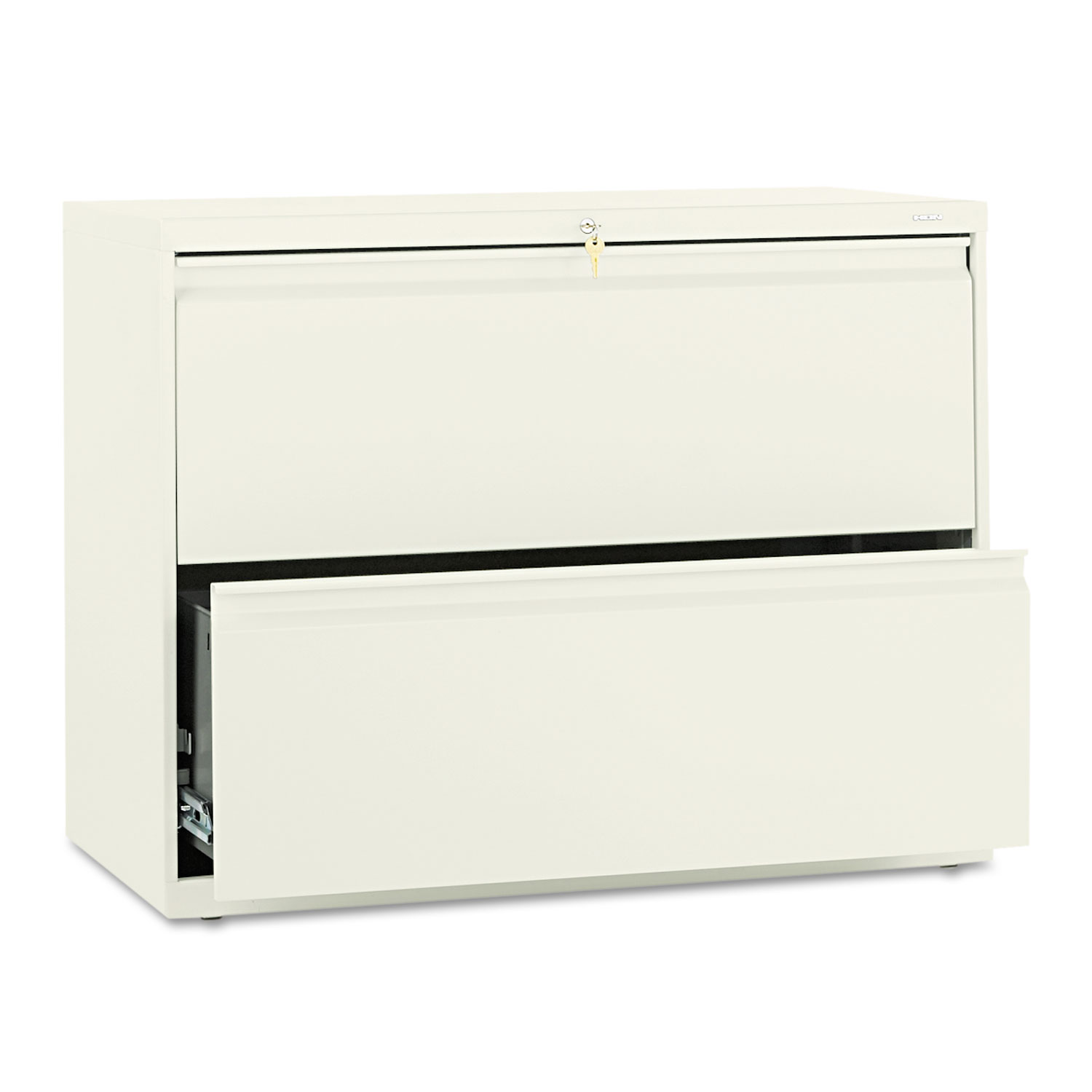 800 Series Two-Drawer Lateral File, 36w x 19-1/4d x 28-3/8h, Putty